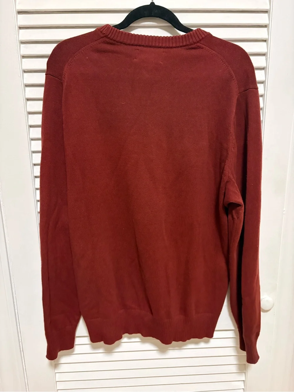 Men's Duluth Crewneck Sweater in Deep Brick Red -